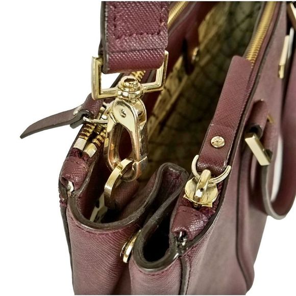 Kate Spade Merlot double zip satchel bag - Picture 3 of 8